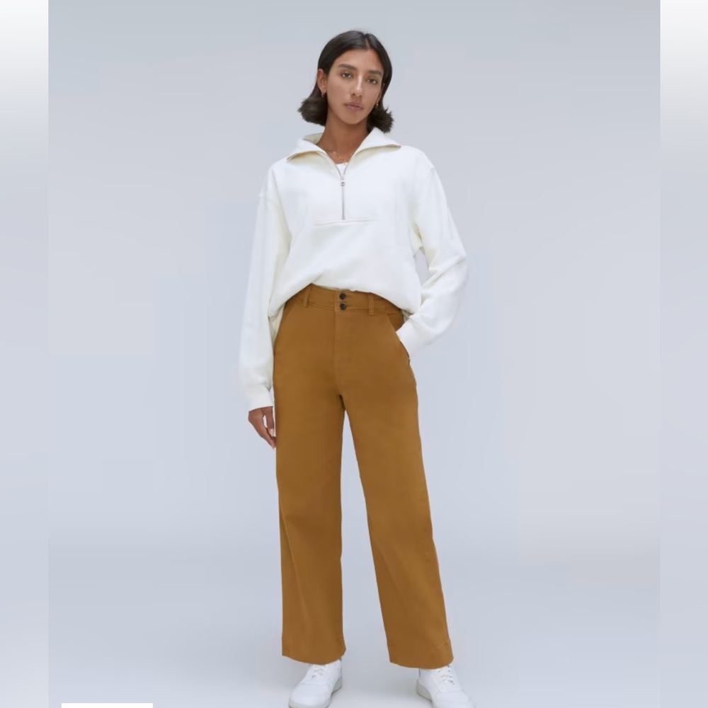 Everlane organic cotton wide leg pant 00